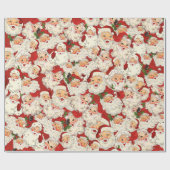 Vintag Retro Santa Mini Weihnachten Geschenkpapier (Flach)