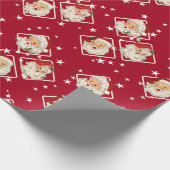 Vintag Retro Santa Mini Weihnachten Geschenkpapier (Ecke)