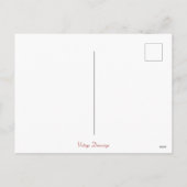 Vintag Retro Santa mit Candy Canes Weihnachten (Rückseite)