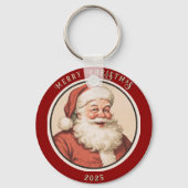 Vintag Retro Santa Schlüsselanhänger (Vorderseite)