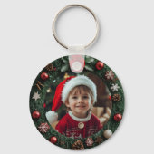 Vintag Retro Santa Schlüsselanhänger (Rückseite)