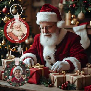 Vintag Retro Santa Schlüsselanhänger