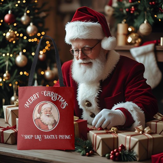 Vintag Retro Santa Tasche