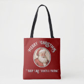 Vintag Retro Santa Tasche (Vorderseite)