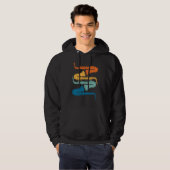 Vintag Retro Saxophon Hoodie (Vorne ganz)
