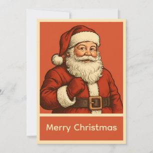 Vintag Retro Simple Weihnachten Weihnachtsmann