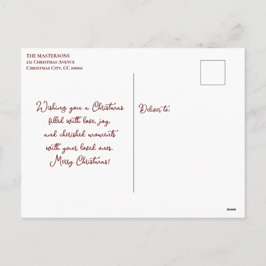 Vintag Retro Skate Weihnachten Grüße (Rückseite)