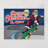 Vintag Retro Skate Weihnachten Grüße (Vorderseite)