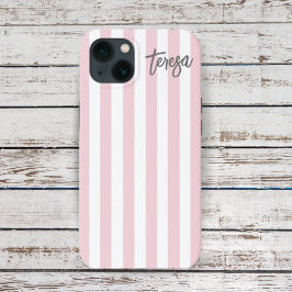 Vintag Retro Soft Pink und Weiß Strick Custom C Case-Mate iPhone Hülle