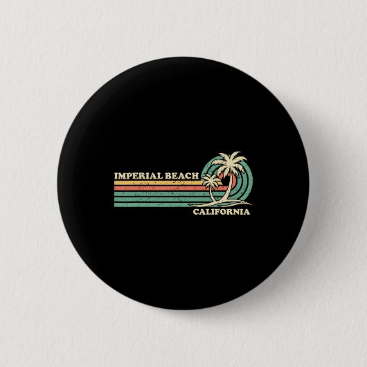 Vintag Retro Sommerferien Button (Vorderseite)
