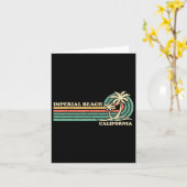 Vintag Retro Sommerferien Karte (Gelbe Blume)