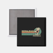 Vintag Retro Sommerferien Magnet (Vorderseite/Rückseite)