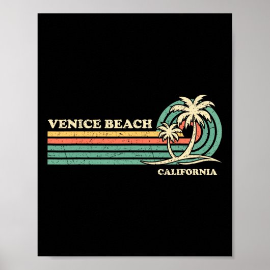 Vintag Retro Sommerferien Poster (Vorne)