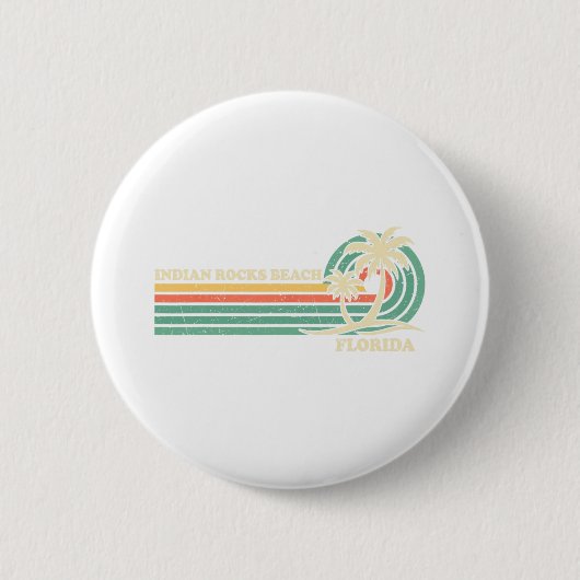 Vintag Retro Sommerurlaub Florida Indianergestein Button (Vorderseite)