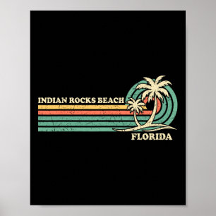 Vintag Retro Sommerurlaub Florida Indianergestein Poster