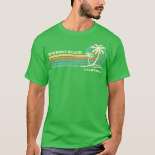 Vintag Retro Sommerurlaub Kalifornien Newport B T-Shirt