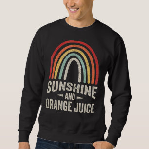 Vintag Retro-Sonnenschein und Orangensaft Sommer 1 Sweatshirt