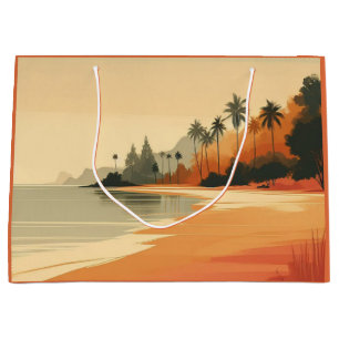 Vintag/Retro-Strand/tropisch Große Geschenktüte