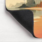 Vintag/Retro-Strand/tropisch Mousepad (Ecke)