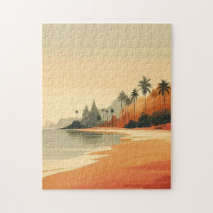 Vintag/Retro-Strand/tropisch Puzzle