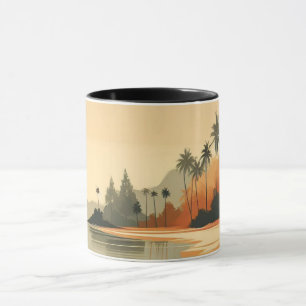 Vintag/Retro-Strand/tropisch Tasse