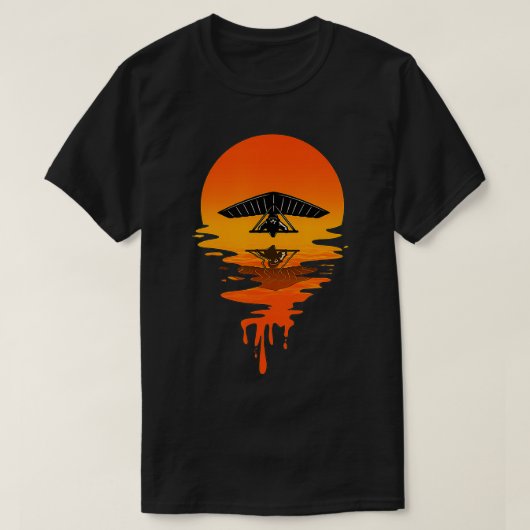 Vintag Retro Style Hang Gliding T-Shirt (Design vorne)