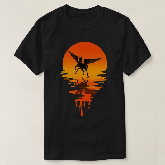 Vintag Retro Style Pegasus T-Shirt (Design vorne)