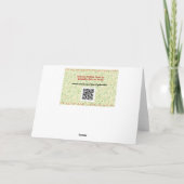 Vintag Retro Style Spaß Weihnachtsfeiertag Karte (Rückseite)