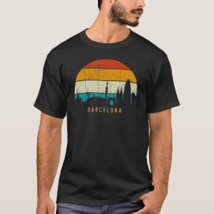 Vintag Retro Style Sunset City Skyline City City T-Shirt