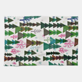 Vintag Retro Style Weihnachtsküche Handtuchspuren Küchentuch (Horizontal)