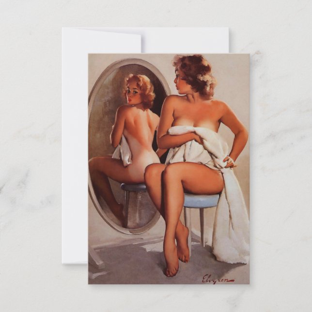 Vintag Retro Sun Tan Pinup (Vorderseite)