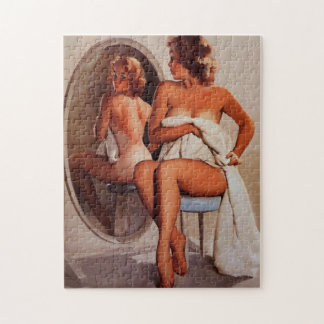 Vintag Retro Sun Tan Pinup Puzzle