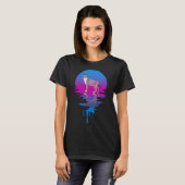 Vintag Retro Sunset Bobcat T-Shirt (Vorne ganz)