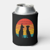 Vintag Retro Sunset-Dog Dosenkühler (Kanne Vorderseite)