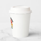 Vintag Retro Sunset Gradient Fun Diner Pappbecher (Links)