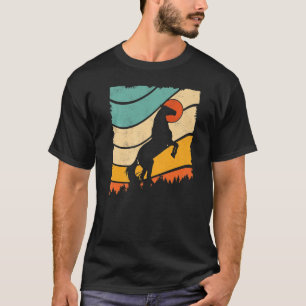 Vintag Retro Sunset Horse Wild Animal Wild Horses T-Shirt
