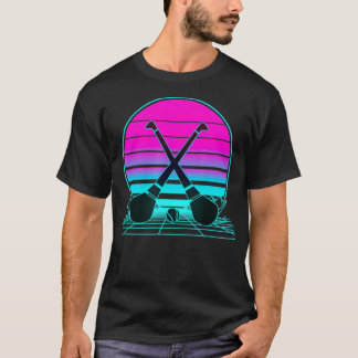 Vintag Retro Sunset Hurling T-Shirt