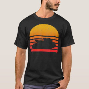 Vintag Retro Sunset Jet Ski  T-Shirt