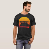 Vintag Retro Sunset Jet Ski T-Shirt (Vorne ganz)