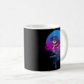 Vintag Retro Sunset Morkie Kaffeetasse (VorderseiteRechts)