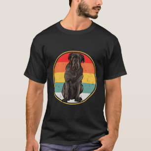 Vintag Retro Sunset Neapolitan Mastiff Dog T-Shirt