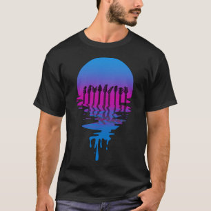 Vintag Retro Sunset Rock'n'Roll Guitars T-Shirt