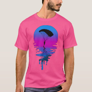 Vintag Retro Sunset Skydiving T-Shirt