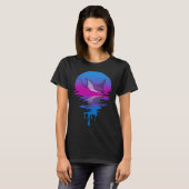 Vintag Retro Sunset Stingray T-Shirt (Vorne ganz)