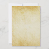 Vintag Retro Türkei Abendessen Erntedank Einladung (Rückseite)