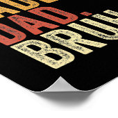 Vintag Retro Vatertag Outfit Dada Daddy Vater Poster (Ecke)