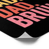 Vintag Retro Vatertag Outfit Dada Daddy Vater Poster (Ecke)