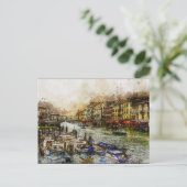 Vintag Retro Venedig Italien Tourismus Postkarte (Stehend Vorderseite)