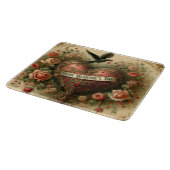 Vintag/Retro/Viktorianisch Valentin Tagesherz Schneidebrett (Ecke)