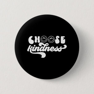 Vintag Retro Wählen Sie Kindness Smile Face Inspir Button